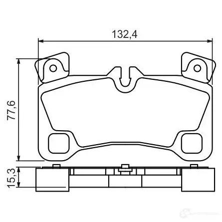 Тормозные колодки, комплект BOSCH 24296 8460D135 0986494205 342193