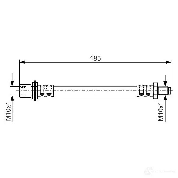 Тормозной шланг BOSCH B H583 1987476939 353261 H1700