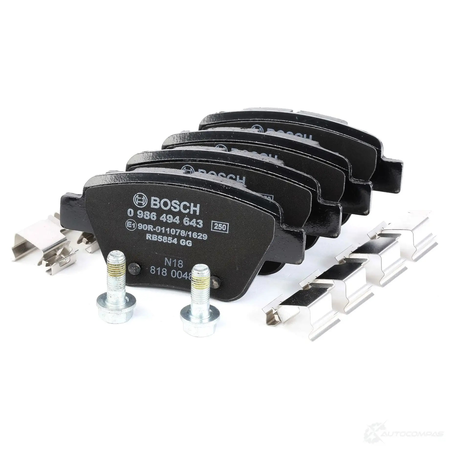 Тормозные колодки, комплект BOSCH 1193483771 0986494643 24563 8656D145