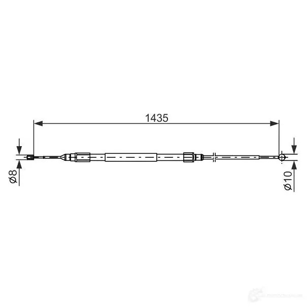 Трос ручника, стояночного тормоза BOSCH BC78 0 MEMIJGJ 354031 1987477946