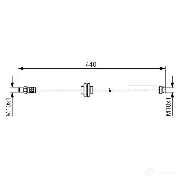 Тормозной шланг BOSCH B H1370 354580 47N3KS 1987481484