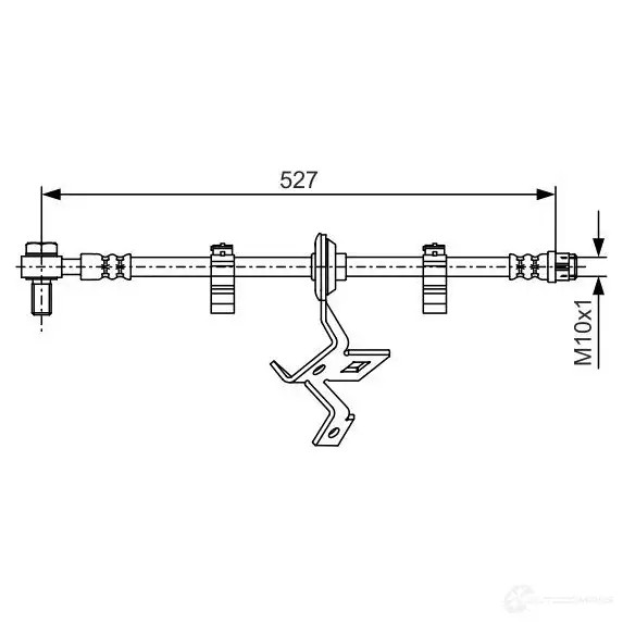 Тормозной шланг BOSCH 1987476041 352618 BH1 893 XR8VBND