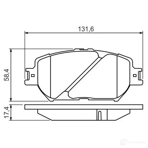 Тормозные колодки, комплект BOSCH 23928 0986494418 342400 BP1340