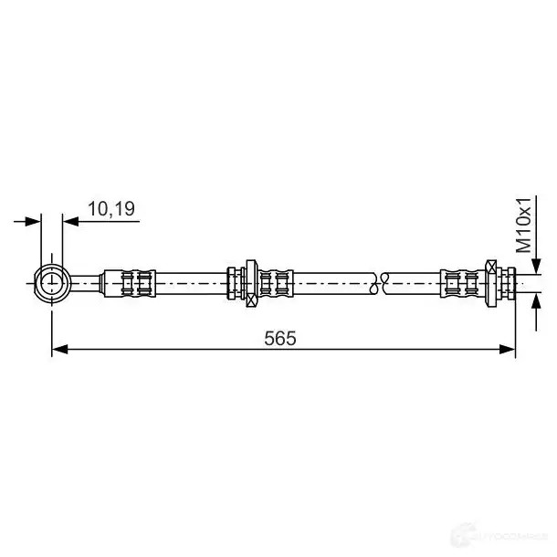 Тормозной шланг BOSCH 352678 HF0VHJ 1987476132 B H724
