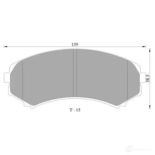 Тормозные колодки, комплект BOSCH 0986ab2378 23 488 7742-D867 1193488680