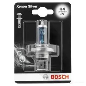Лампа H4 P43T 60/55 Вт 12 В BOSCH 350049 12V 60/55W H4 Xenon Silver D2V0U 1987301068