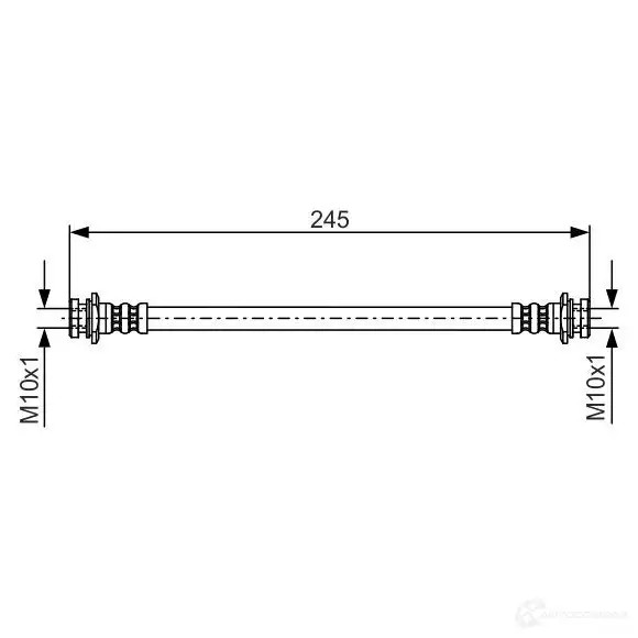 Тормозной шланг BOSCH BH 611 I9M5O 353286 1987476969