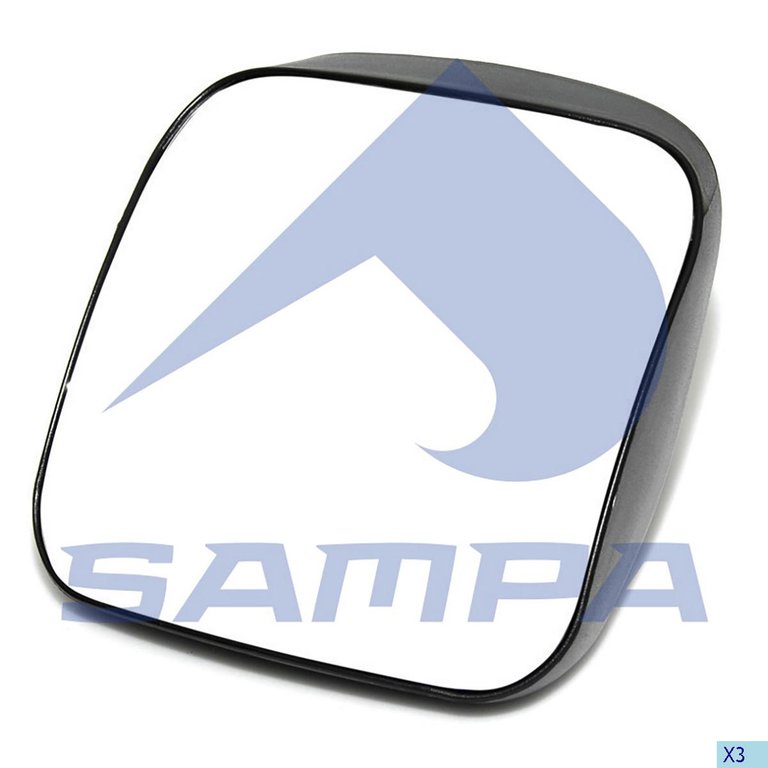 Зеркало боковое КАМАЗ-5490 MERCEDES Atego, Axor левое/правое дополнительное с подогревом SAMPA
