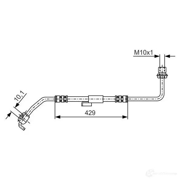 Тормозной шланг BOSCH 1987476511 B H205 352938 H1749