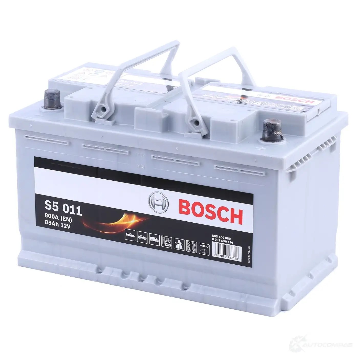 Аккумулятор 85 ач обратная 920 а 12 в Кальциевый [CA/CA] s5 393x175x190 BOSCH 585 400 080 304301 S5 011 0092S50110