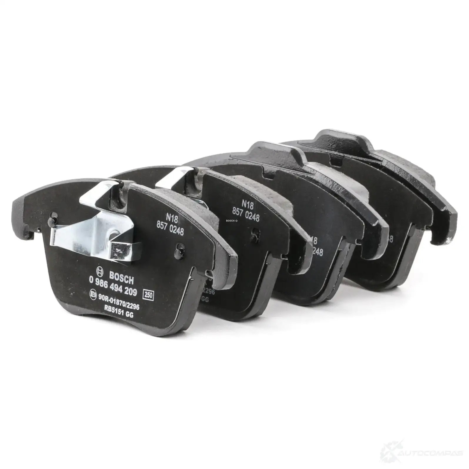Тормозные колодки, комплект BOSCH 241 23 0986494209 BP1145 342197
