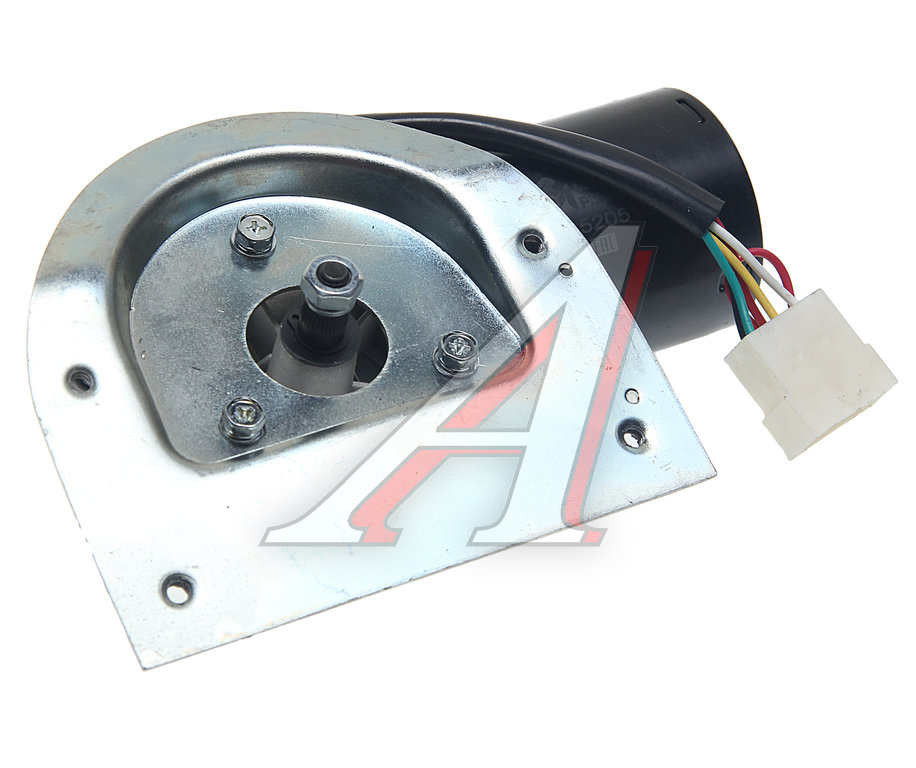 Мотор-редуктор стеклоочистителя КАМАЗ с площадкой в сборе MEGAPOWER