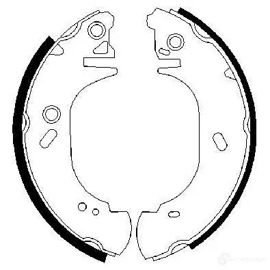 Барабанные тормозные колодки, комплект BOSCH 0986487525 341610 BS 775 G9EUFX