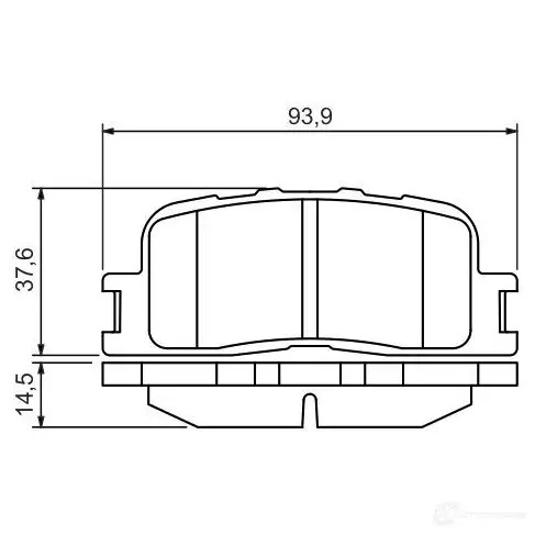 Тормозные колодки, комплект BOSCH 342346 0986494359 23702 7762D885; 7786D885