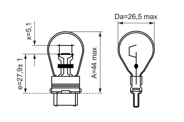 Лампа накаливания BOSCH 1440042782 1Q8CP 5N 1987302273