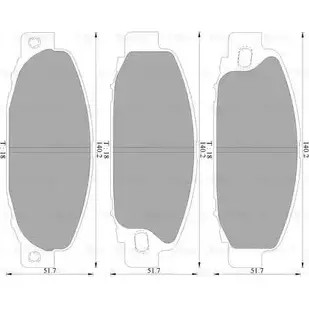 Тормозные колодки, дисковые, комплект Bosch 0 986 AB2 376 BP 2376 DB1315 1193488673