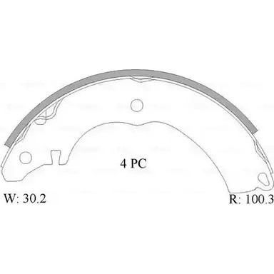 Тормозные колодки, комплект Bosch 0 986 AB1 554 B1867 ACBS18 67 1193487704
