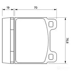 Тормозные колодки, комплект BOSCH 337691 0986460111 BP494 20011