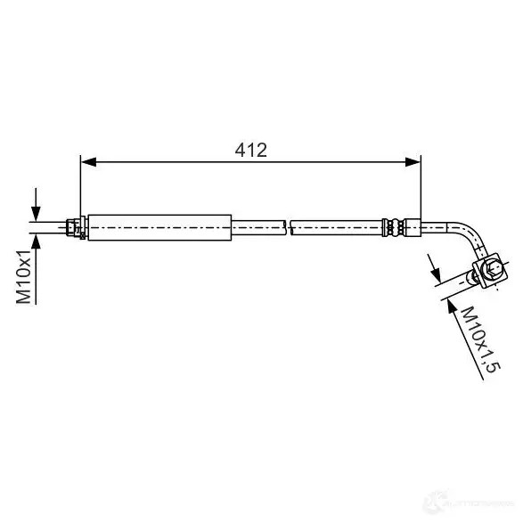 Тормозной шланг BOSCH 1987481b23 1437241095 D4B WU
