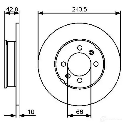 Тормозной диск BOSCH BD13 32 0986479478 YTZKXV 339718