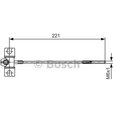Трос ручника Bosch GUACNY B C693 353999 1 987 477 913