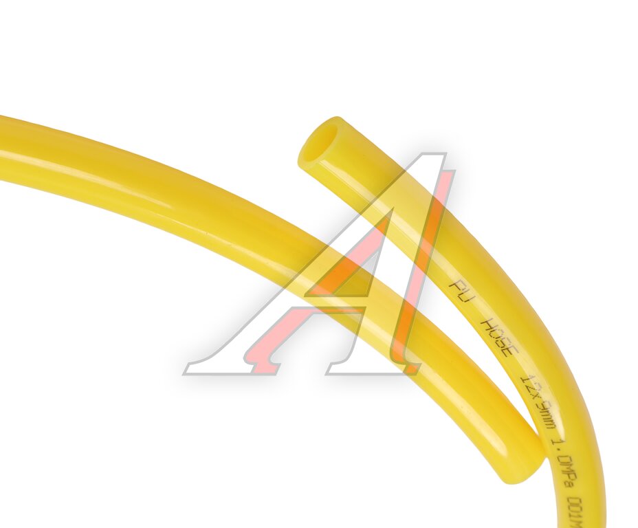 Трубка пневматическая d=12мм 12х9 (раб.температура-20+60) 1м желтая PU STARTEC