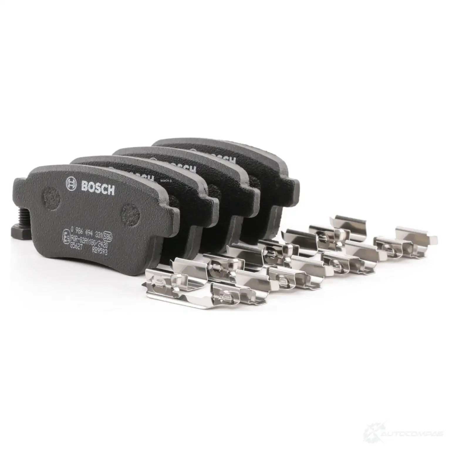 Тормозные колодки, комплект BOSCH 342318 BP1221 0986494331 24692