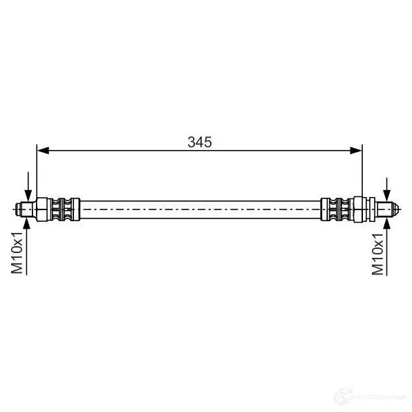 Тормозной шланг BOSCH 352717 B H754 1987476176 HJZ2CE