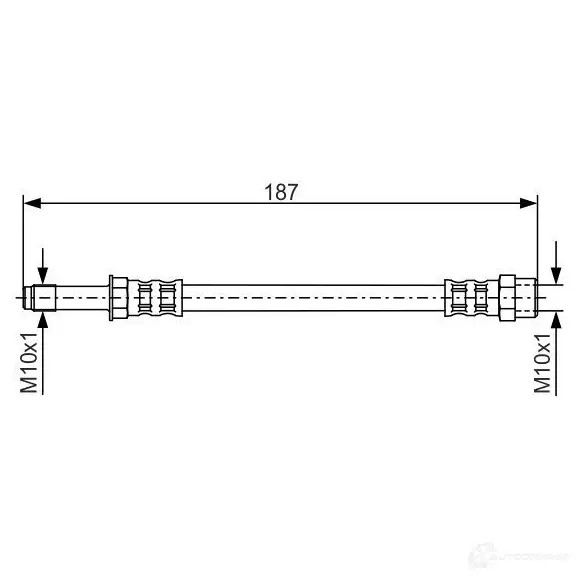 Тормозной шланг BOSCH 1987476715 BH40 8 353107 O2Z8Q