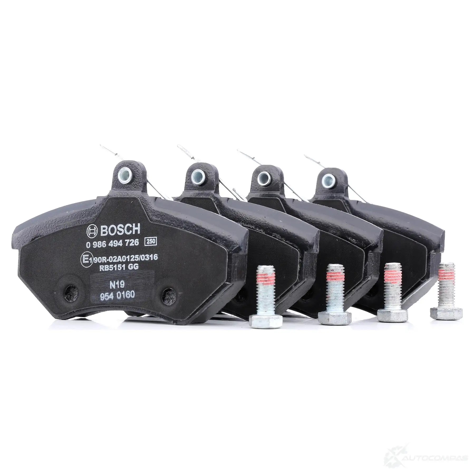 Тормозные колодки, комплект BOSCH 0986494726 9DPTF 9 1207162591 4047025656924