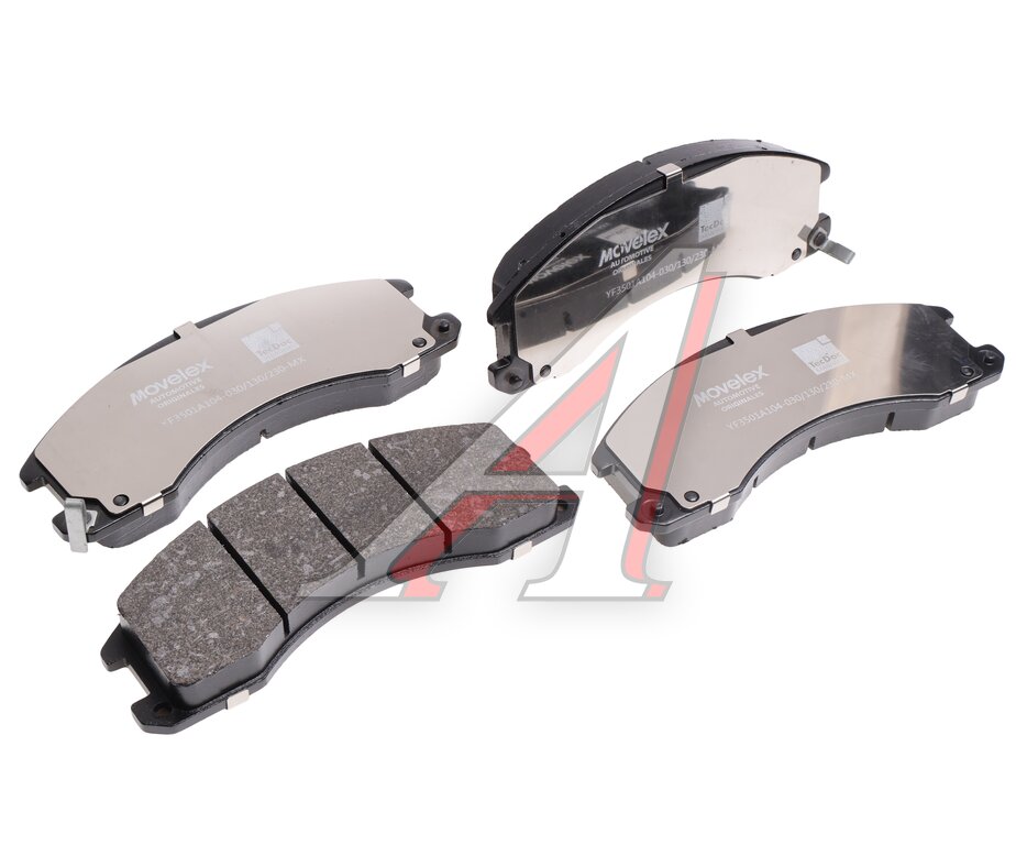 Колодки тормозные JAC N35, 56 КАМАЗ Компас-5 передние (4шт.) MOVELEX