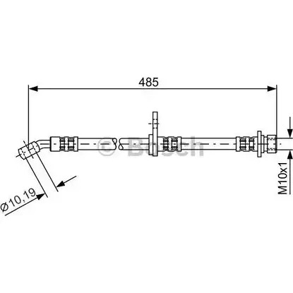 Тормозной шланг Bosch B H999 1 987 481 107 354224 UMAKE