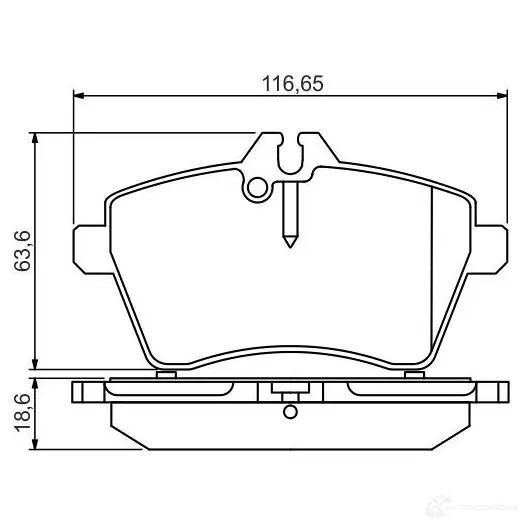 Тормозные колодки, комплект BOSCH 342786 BP1579 0986495273 24077