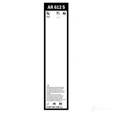 Щетка стеклоочистителя BOSCH AR 612 S 360915 3397014158 M2G4WLA