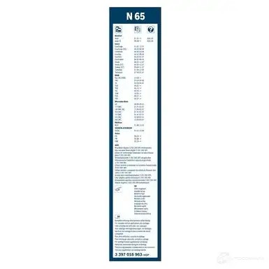 Щетка стеклоочистителя BOSCH WLHZW7W 360994 3397018963 N 65