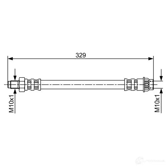 Тормозной шланг BOSCH 0UYFT BH 924 1987481032 354156