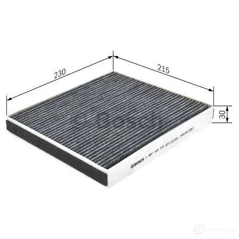Салонный фильтр BOSCH 1987432319 RYD04S 351187 R 2319