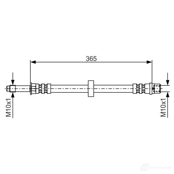 Тормозной шланг BOSCH BH 499 353188 F8GKM9B 1987476851