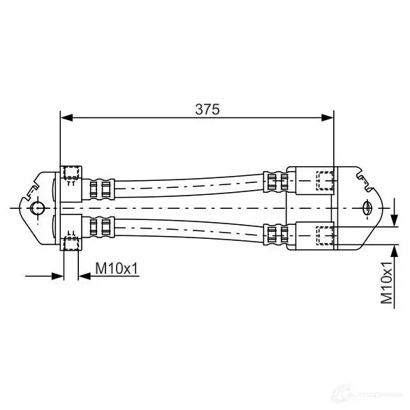 Тормозной шланг BOSCH KYHA2L8 354190 BH96 4 1987481072