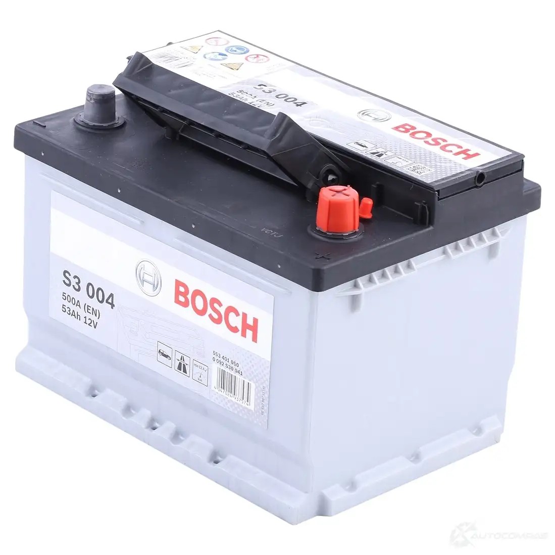 Аккумулятор 53 ач обратная 500 а 12 в Кальциевый [CA/CA] 242x175x175 BOSCH 553 401 050 0092S30041 304071 12V 53AH 510A