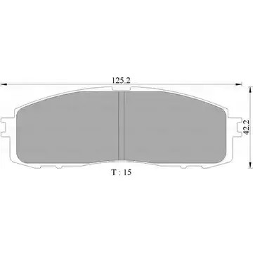 Тормозные колодки, дисковые, комплект Bosch 1193488196 D432;D337 B P2080 0 986 AB2 080