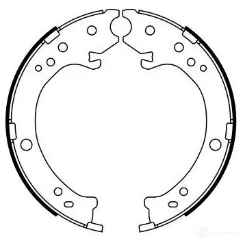 Тормозные колодки ручника, комплект BOSCH BS9 85 0986487765 341815 FE3PF