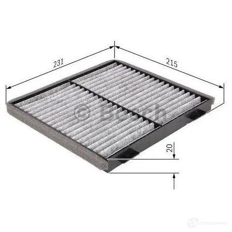 Салонный фильтр BOSCH R 2363 351205 Y5KVB 1987432363