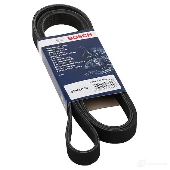 Приводной ремень, поликлиновой BOSCH 6 PK 1840 356948 1987947984 6PK1840