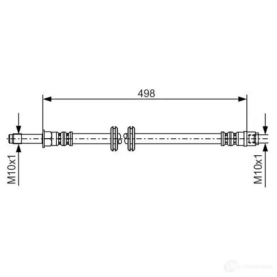 Тормозной шланг BOSCH BH89 8 354133 1987481006 J2X44RT