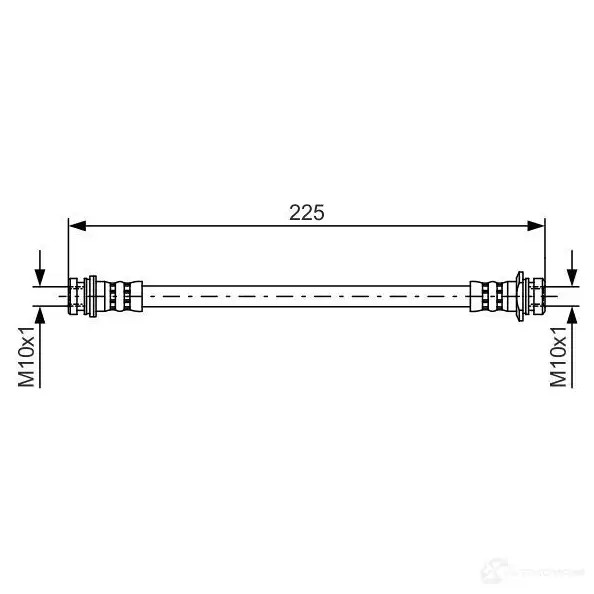 Тормозной шланг BOSCH 40GEIM 1987481387 BH1 275 354486