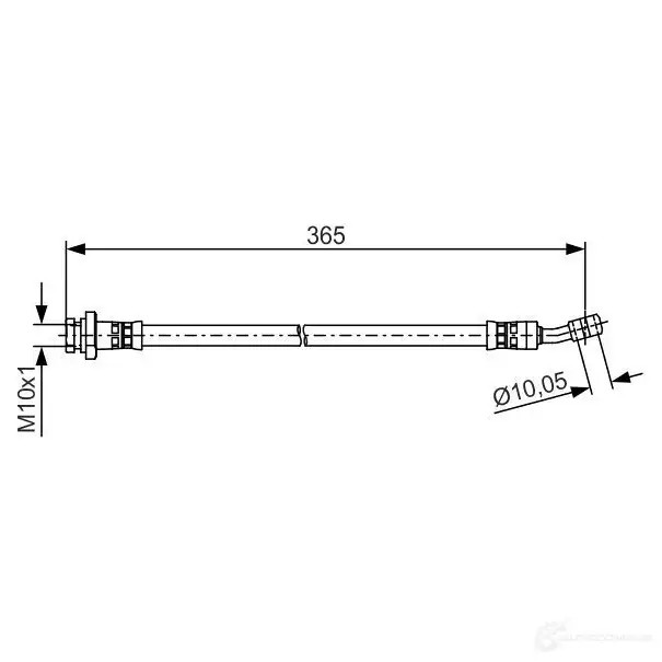 Тормозной шланг BOSCH 354595 1987481499 BH 1385 5DVM7