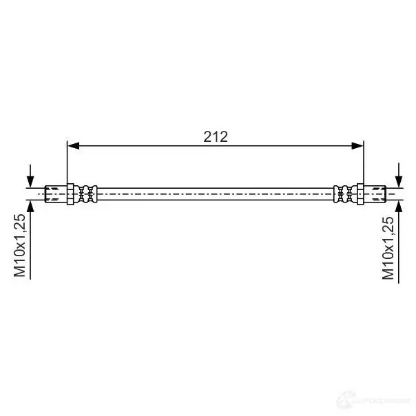 Тормозной шланг BOSCH 1987481a50 BH194 0 1425139070 OHHBC