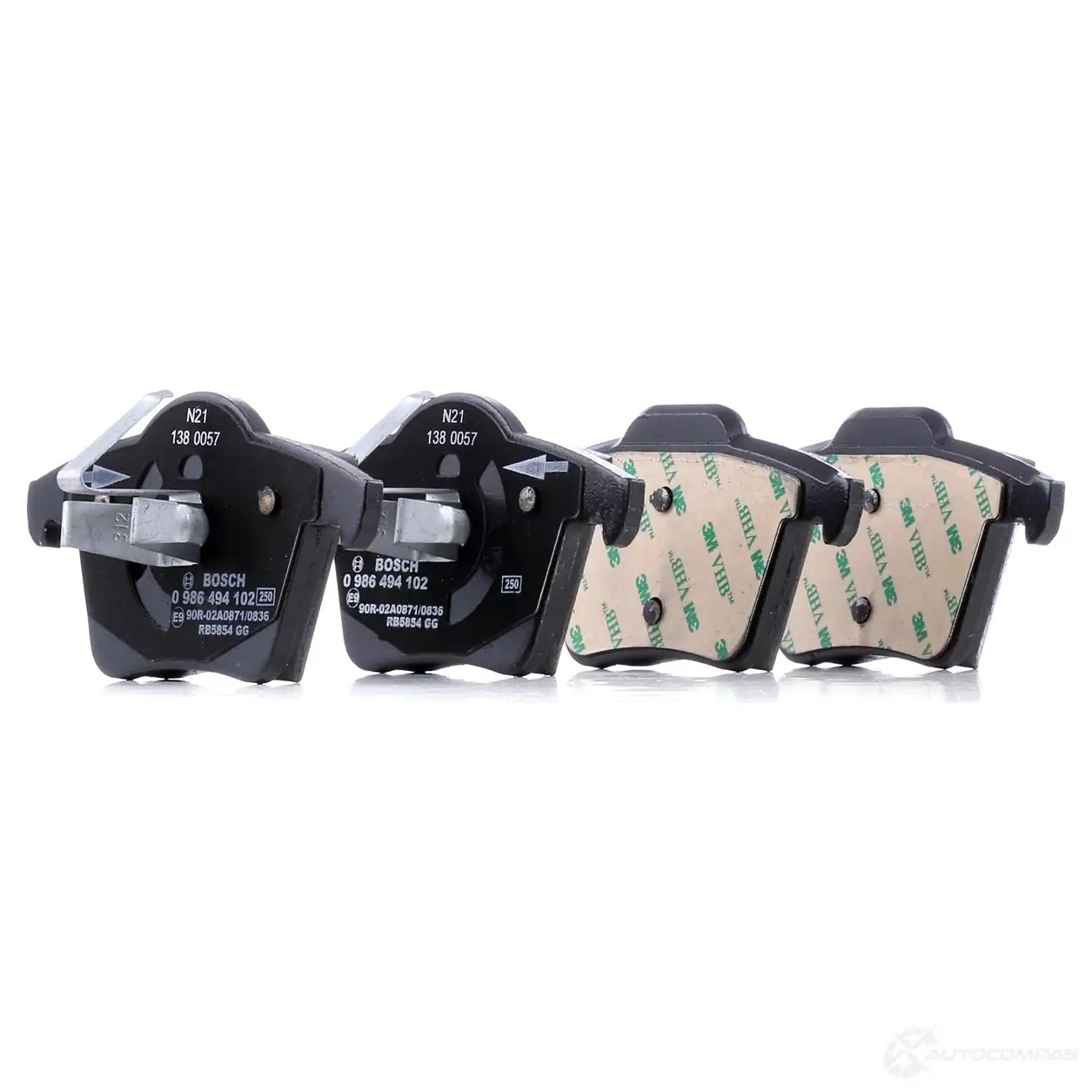 Тормозные колодки, комплект BOSCH 24 011 0986494102 7883D980 342103