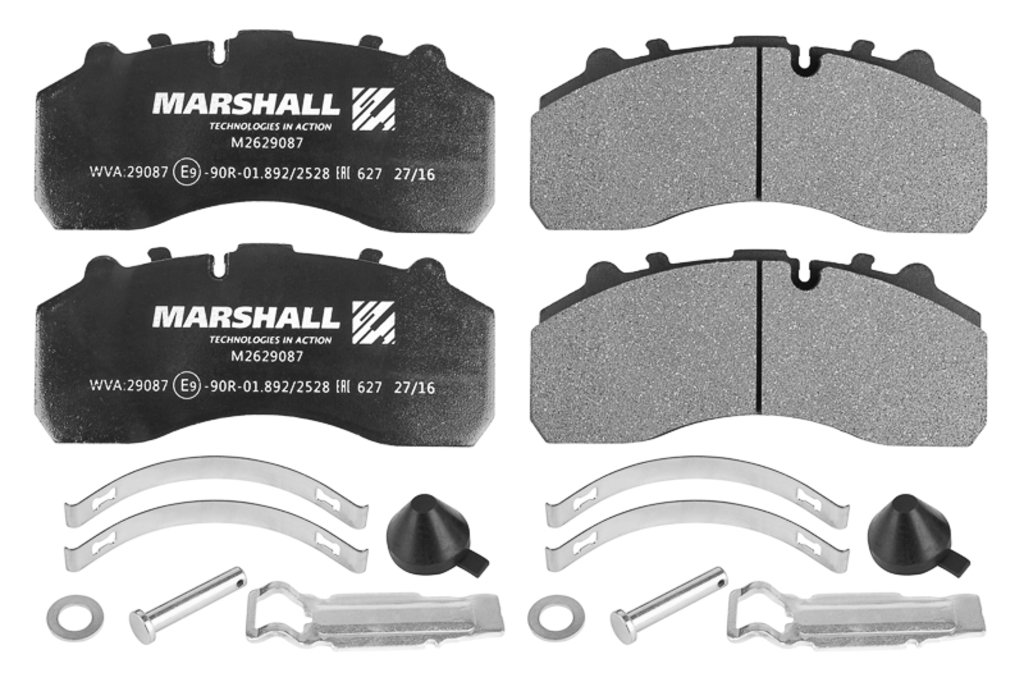 Колодки тормозные SCANIA MAN передние дисковые (4шт.) MARSHALL